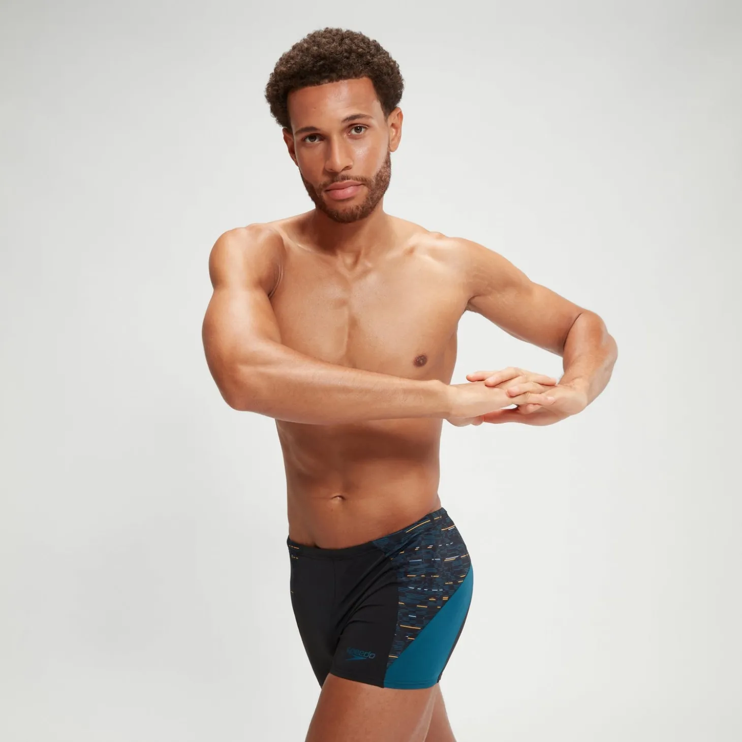 Boxer de bain Homme Endurance+ Max Splice noir/bleu sarcelle