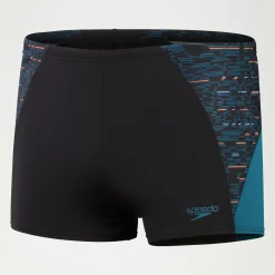 Boxer de bain Homme Endurance+ Max Splice noir/bleu sarcelle