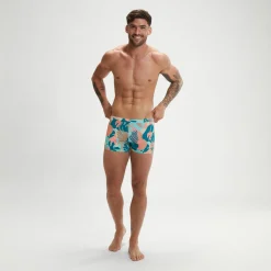 Boxer de bain Homme Escape bleu/rose