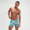 Boxer de bain Homme Escape bleu/abricot