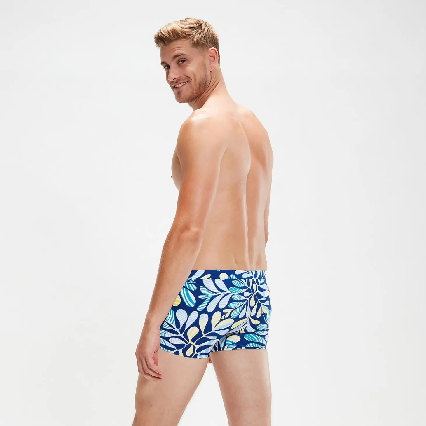 Boxer de bain Homme Escape bleu/blanc