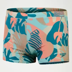 Boxer de bain Homme Escape bleu/rose