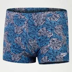 Boxer de bain Homme Escape bleu/blanc