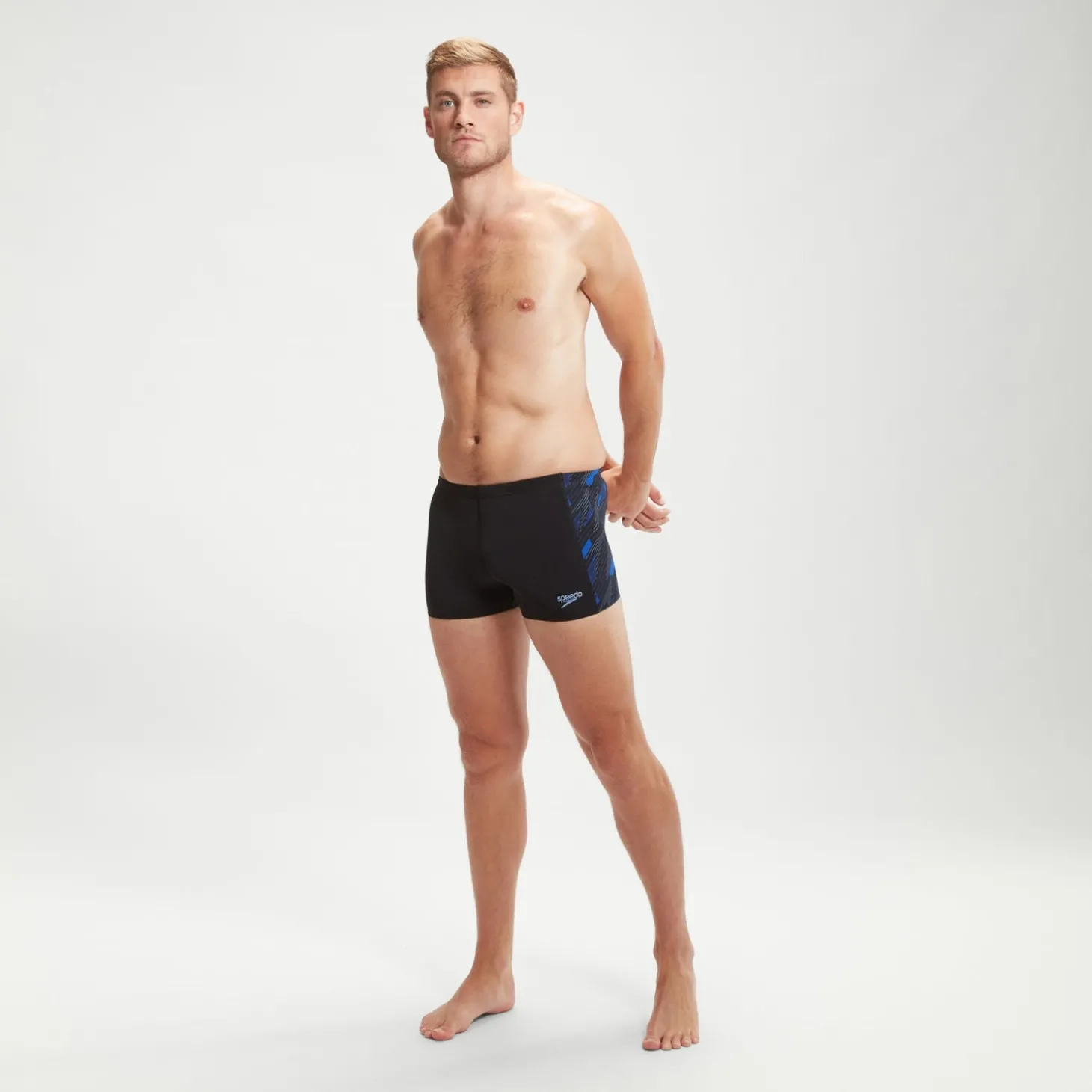 Boxer de bain Homme HyperBoom Panel noir/bleu