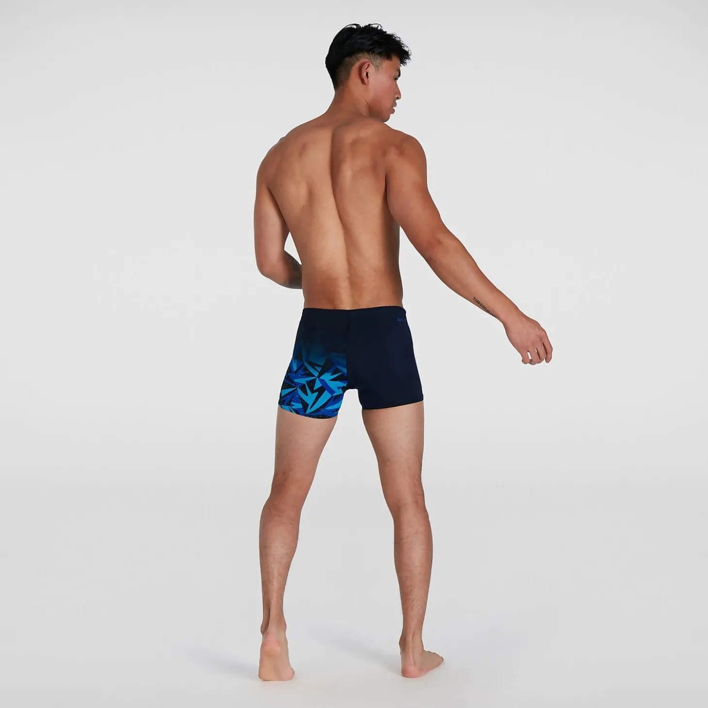 Boxer de bain Homme Hyper Boom coupe en V noir/bleu