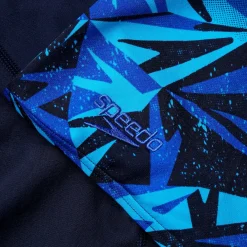 Boxer de bain Homme Hyper Boom coupe en V noir/bleu