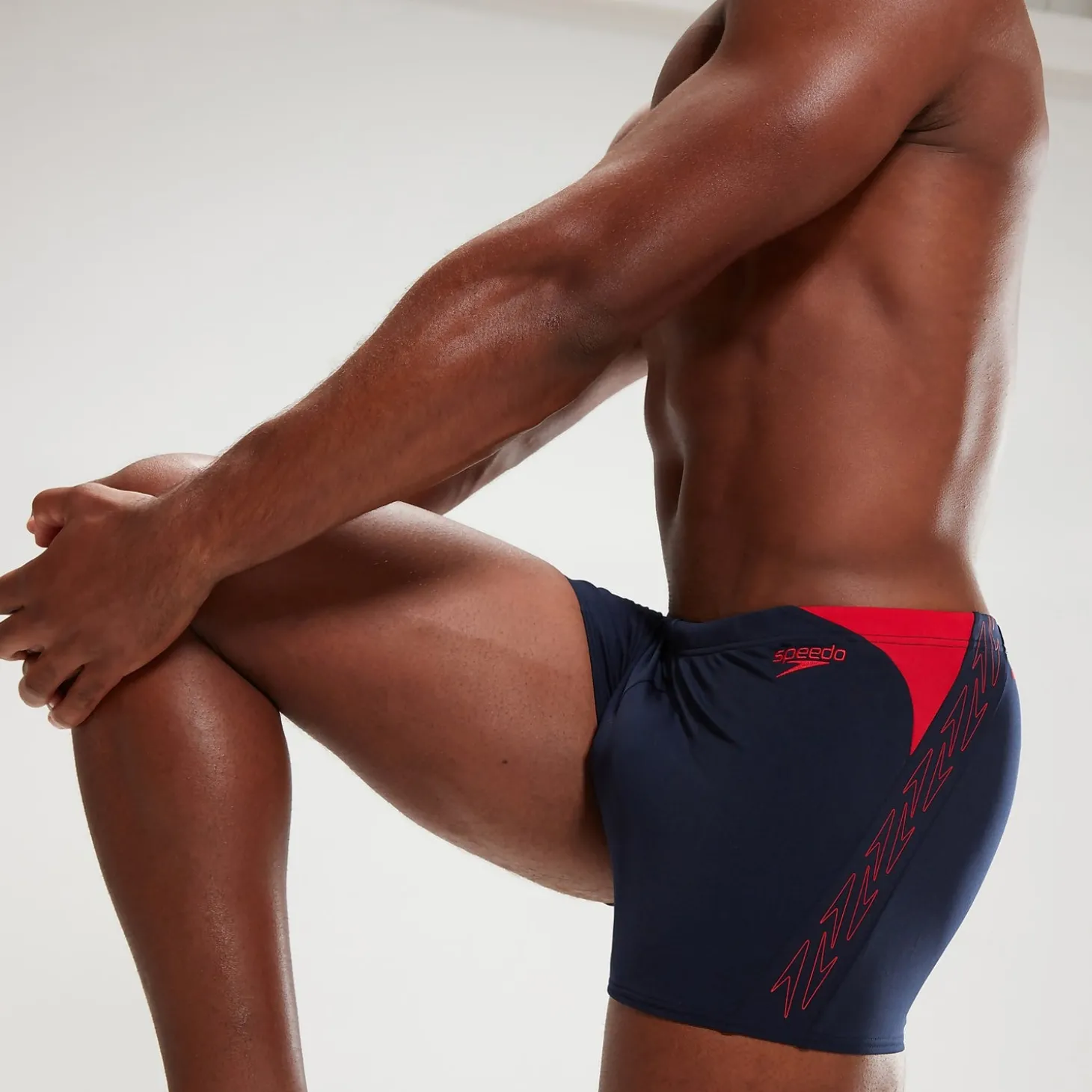 Boxer de bain Homme HyperBoom Splice bleu marine/rouge