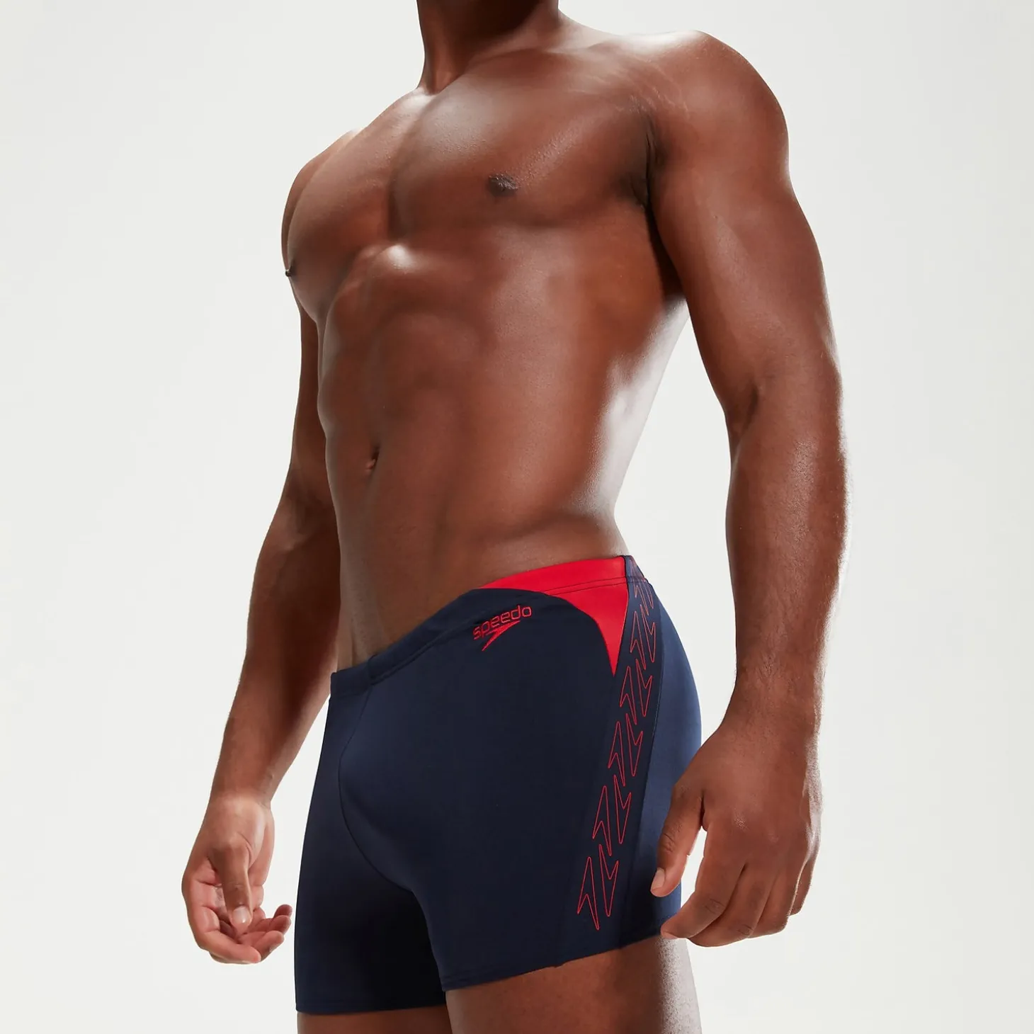 Boxer de bain Homme HyperBoom Splice bleu marine/rouge