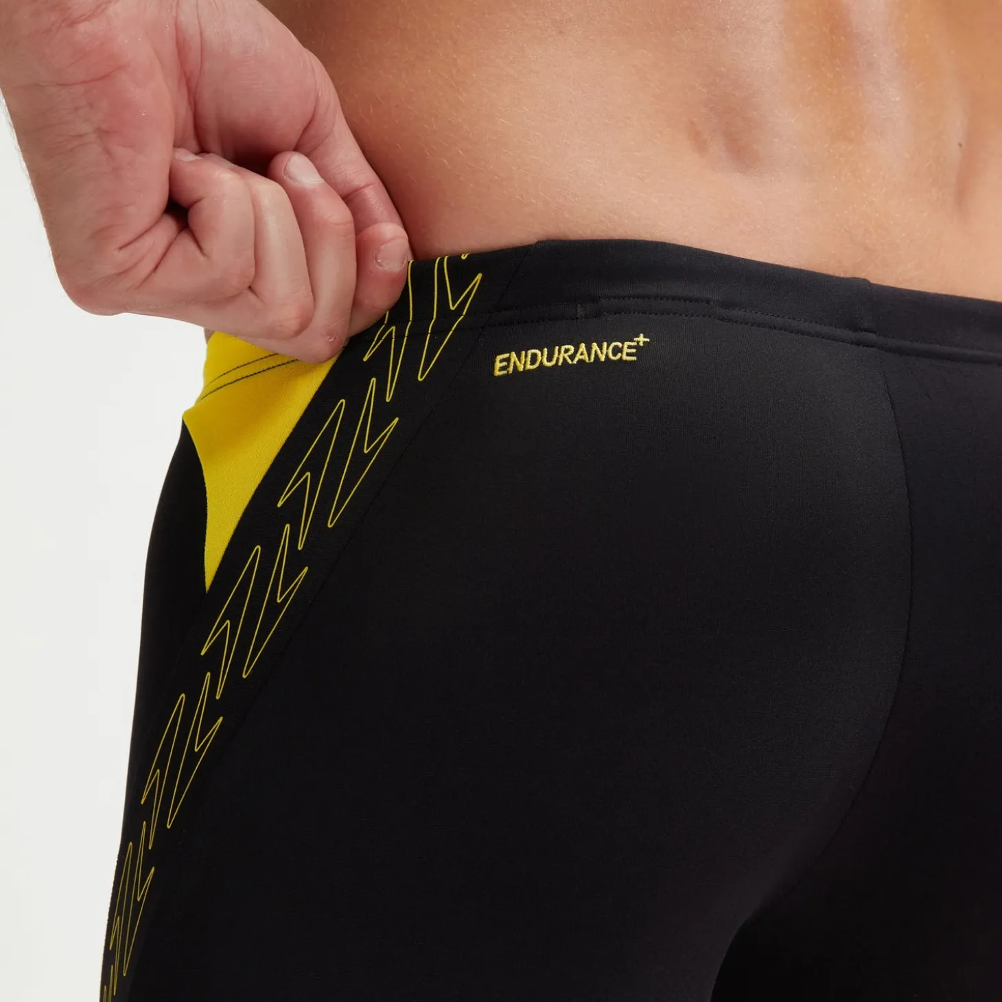 Boxer de bain Homme HyperBoom Splice noir/jaune