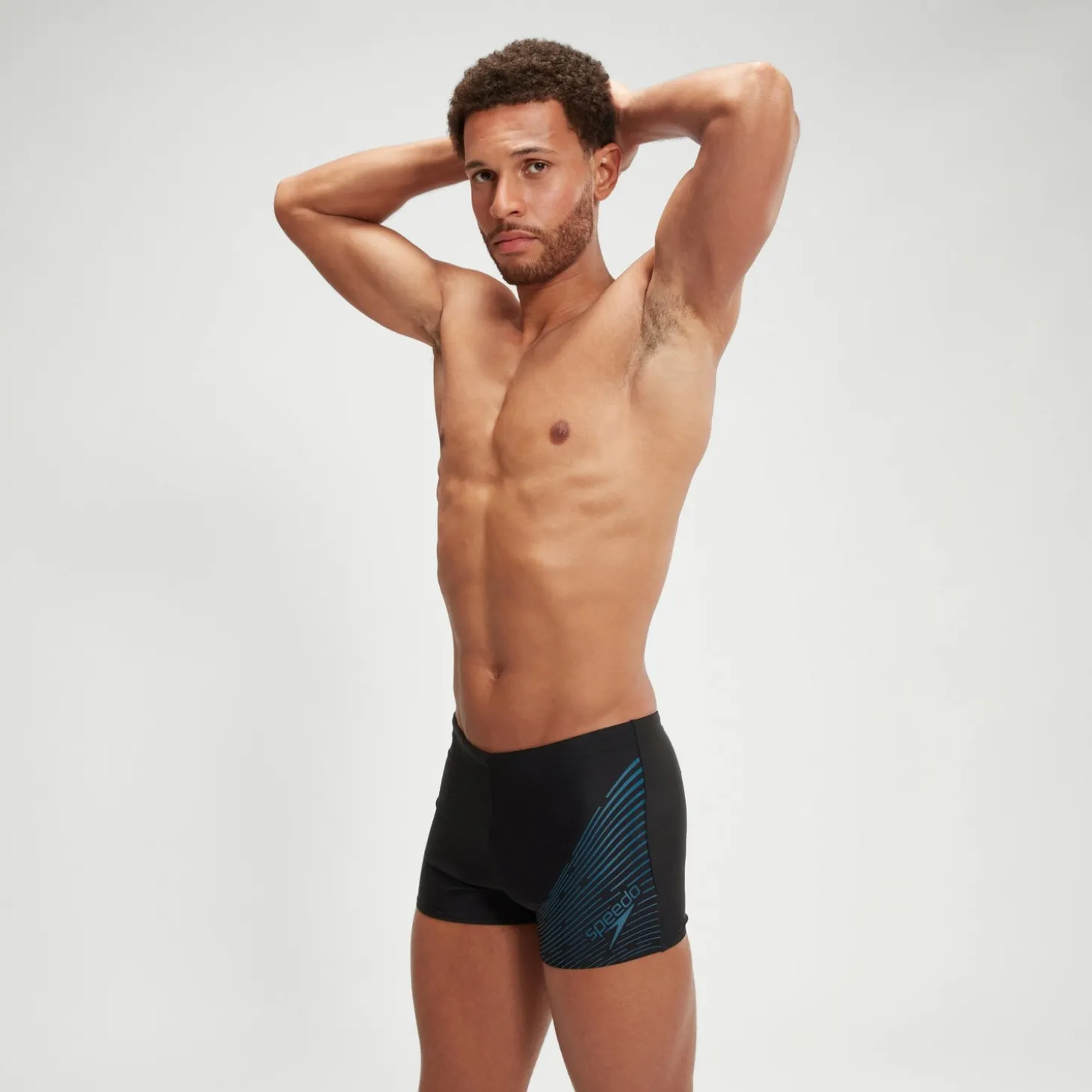 Boxer de bain Homme Medley Logo noir/bleu sarcelle