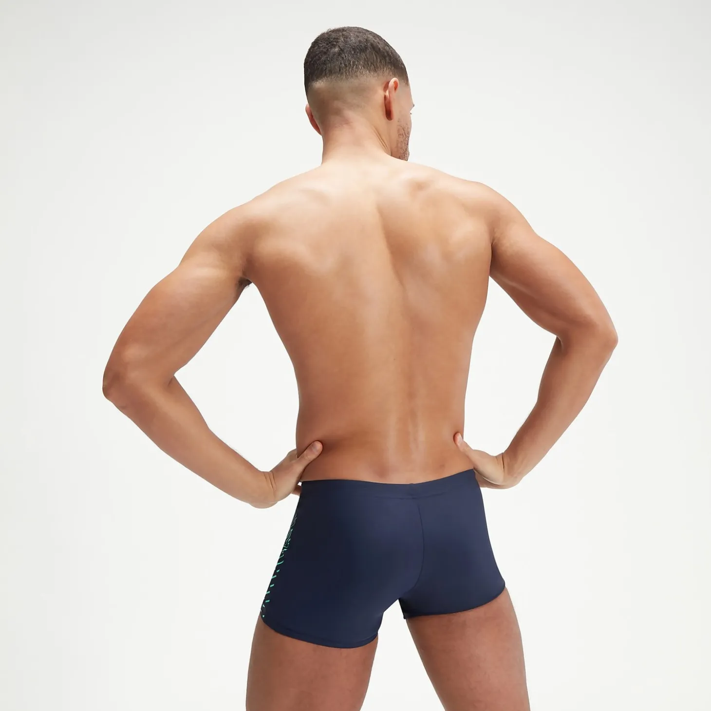 Boxer de bain Homme Medley Logo bleu marine/vert
