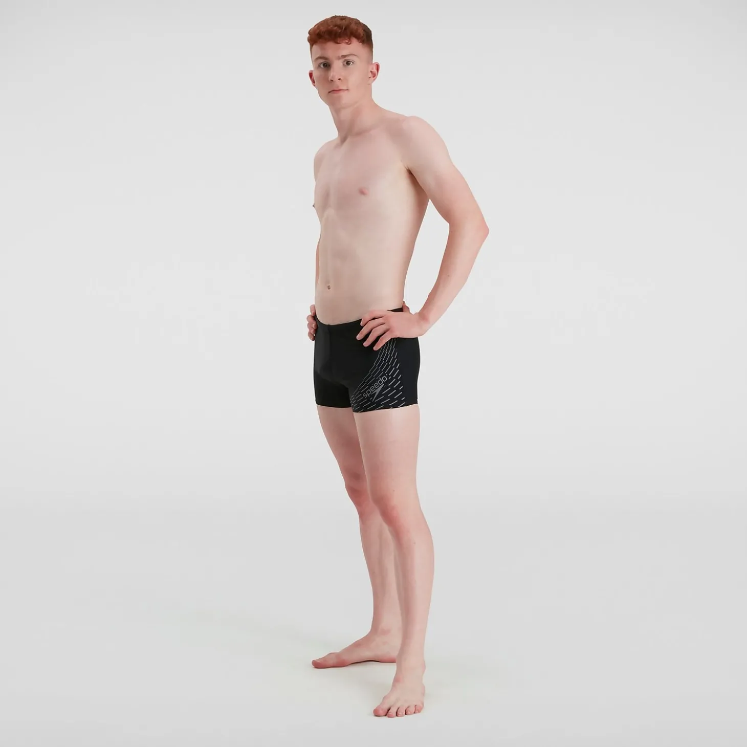 Boxer de bain Homme Medley Logo noir/gris