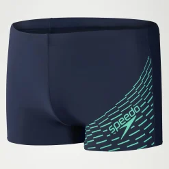Boxer de bain Homme Medley Logo bleu marine/vert
