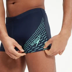 Boxer de bain Homme Medley Logo bleu marine/vert