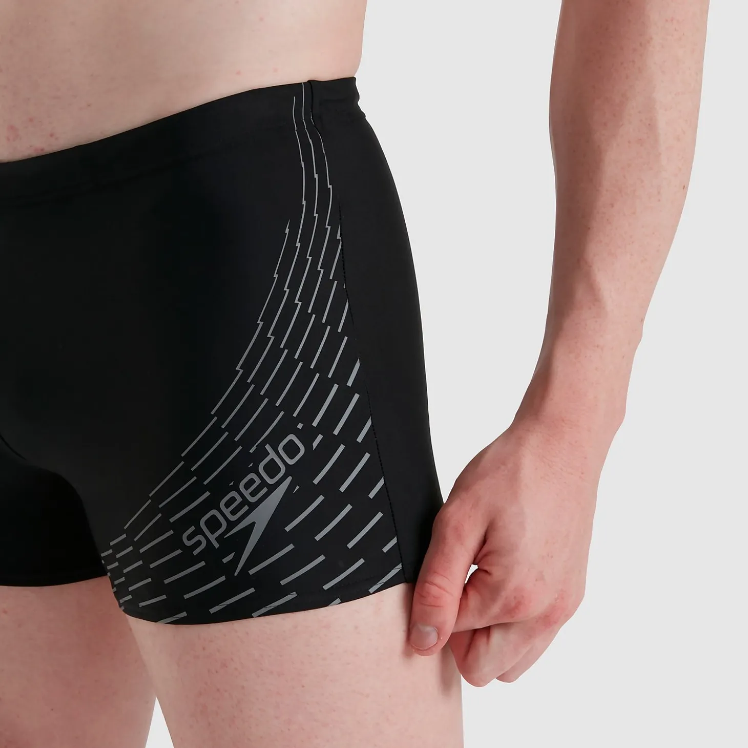 Boxer de bain Homme Medley Logo noir/gris