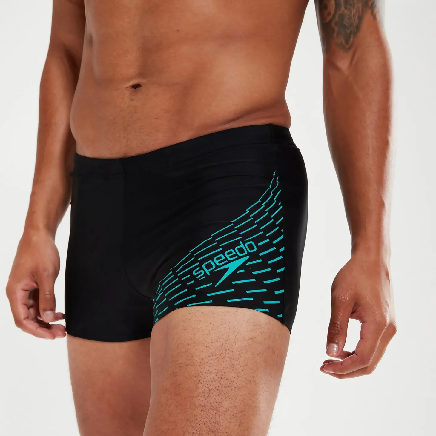 Boxer de bain Homme Medley Logo noir/aqua