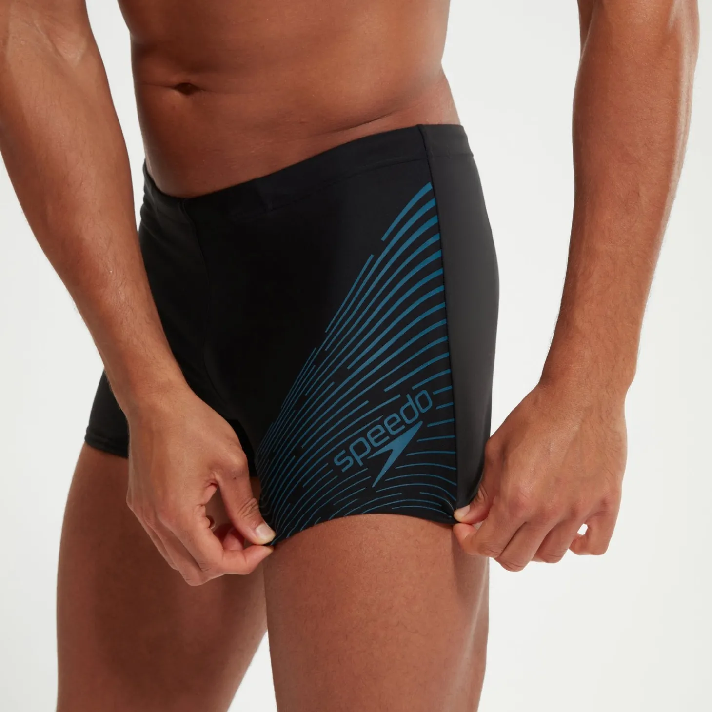 Boxer de bain Homme Medley Logo noir/bleu sarcelle