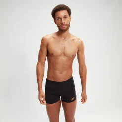 Boxer de bain Homme Tech Panel noir/orange
