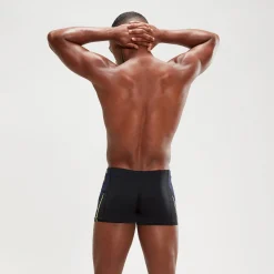 Boxer de bain Homme Tech Panel noir/bleu