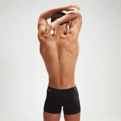 Boxer de bain Homme Tech Panel noir/orange