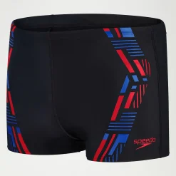 Boxer de bain Homme Tech Print noir/bleu