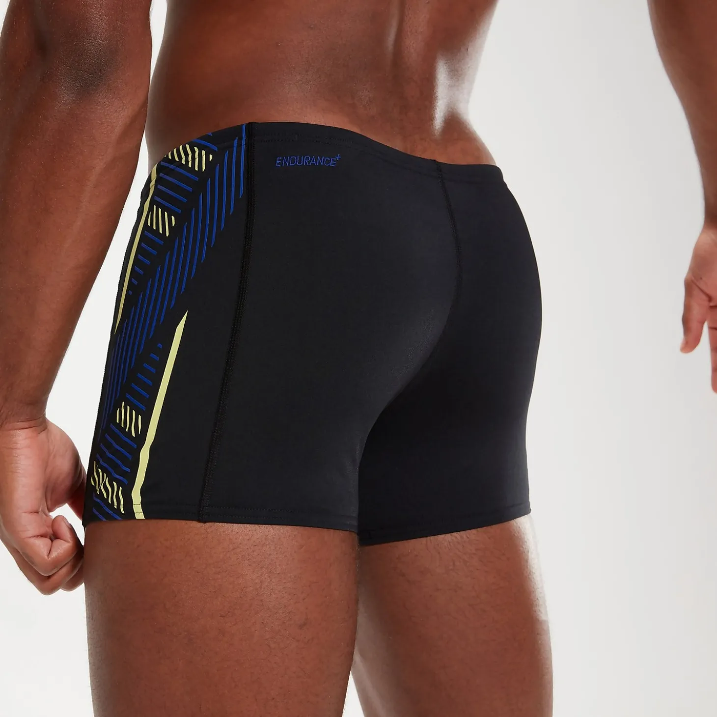 Boxer de bain Homme Tech Panel noir/bleu