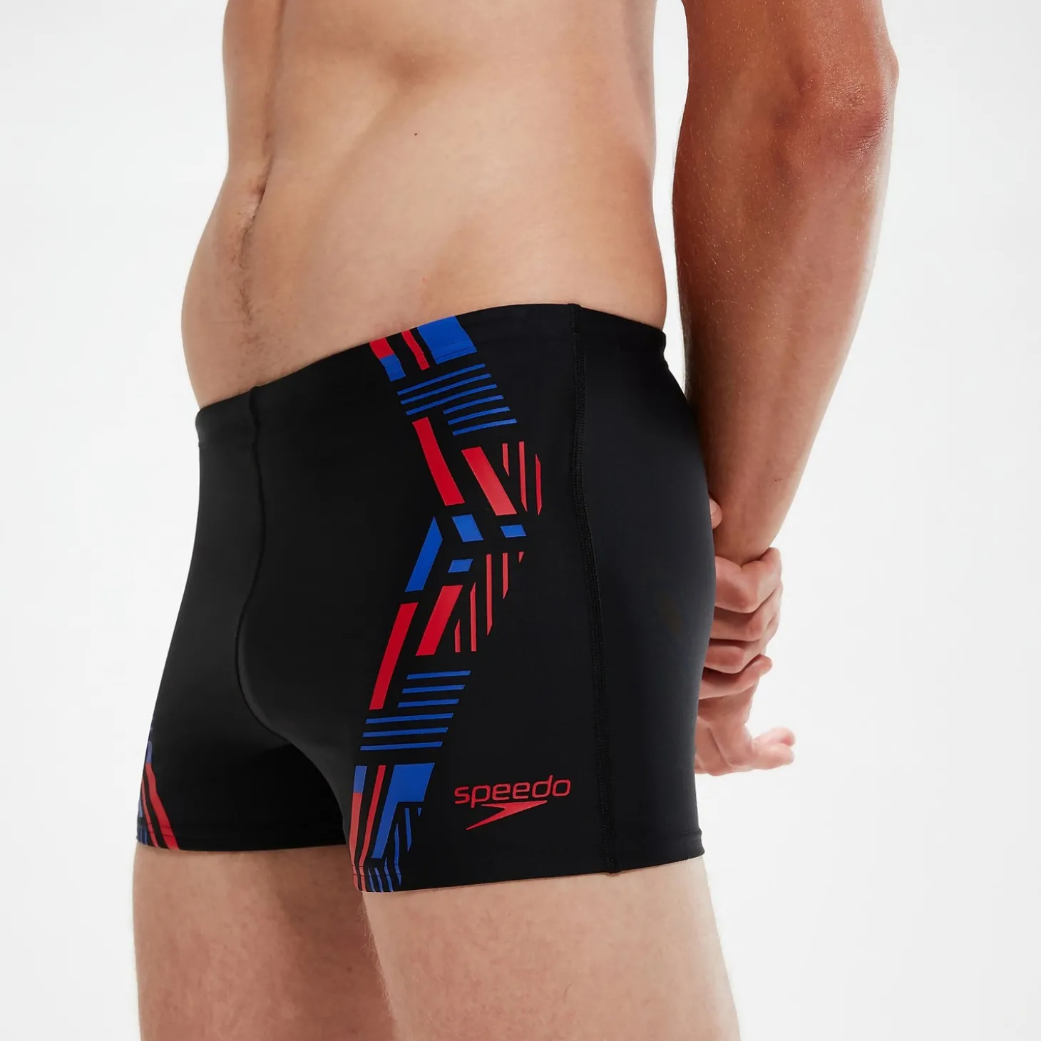 Boxer de bain Homme Tech Print noir/bleu