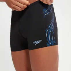 Boxer de bain Homme Tech Panel noir/bleu