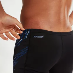 Boxer de bain Homme Tech Panel noir/bleu