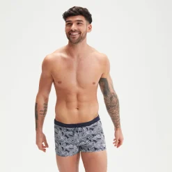 Boxer de bain homme Valmilton Bleu Marine/Blanc