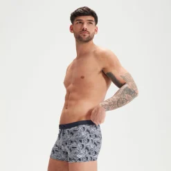 Boxer de bain homme Valmilton Bleu Marine/Blanc