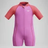 Combinaison de bain Bébé Neoprene Learn to Swim rose