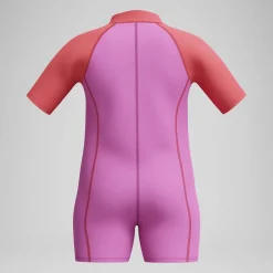 Combinaison de bain Bébé Neoprene Learn to Swim rose