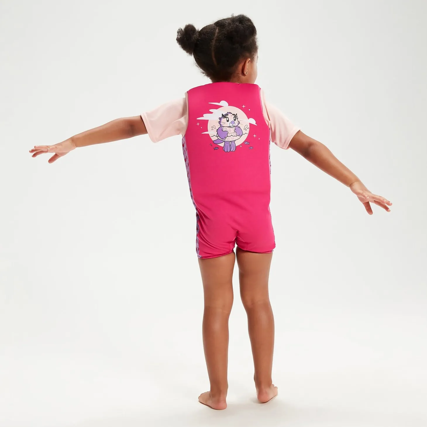 Combinaison de flottaison Bébé Learn to Swim Aria la loutre de mer rose