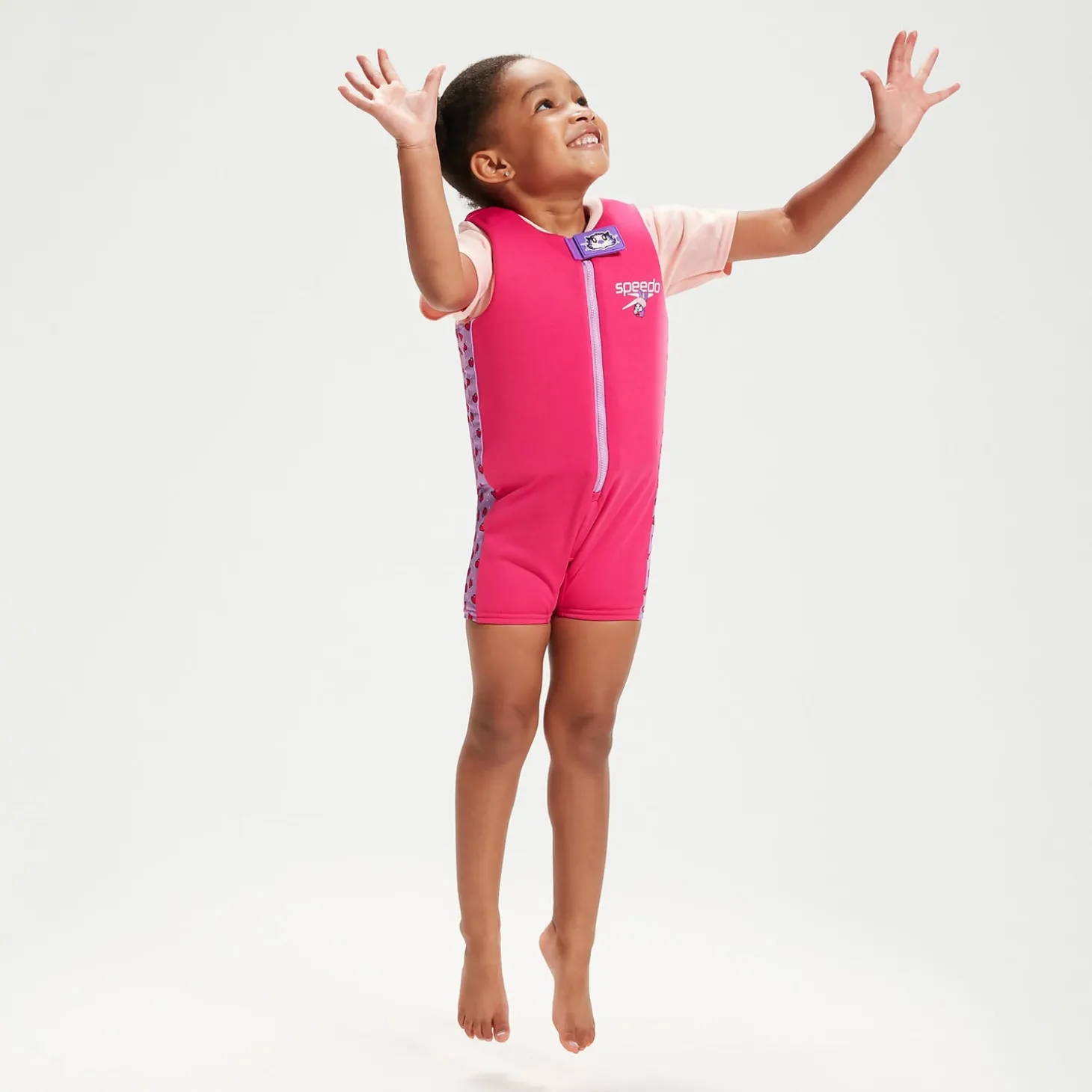 Combinaison de flottaison Bébé Learn to Swim Aria la loutre de mer rose