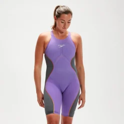 Combinaison Fastskin Femme LZR Pure Intent dos ouvert Purple Reign