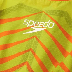 Combinaison Femme Fastskin LZR Pure Intent Dos fermé Orange/Vert