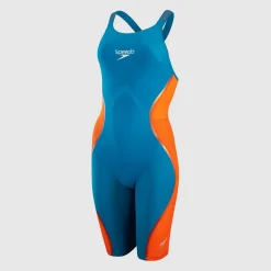 Combinaison Femme Fastskin LZR Pure Intent Dos fermé Bleu/Orange