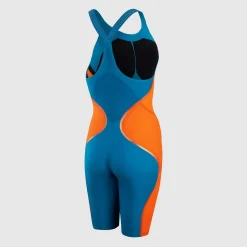 Combinaison Femme Fastskin LZR Pure Intent Dos fermé Bleu/Orange