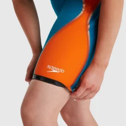 Combinaison Femme Fastskin LZR Pure Intent Dos fermé Bleu/Orange