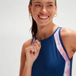 Combinaison Femme Hydrasuit Panel bleu/corail