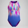 Combinaison Fille Hydrasuit imprimée bleu/rose