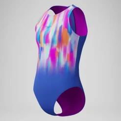 Combinaison Fille Hydrasuit imprimée bleu/rose