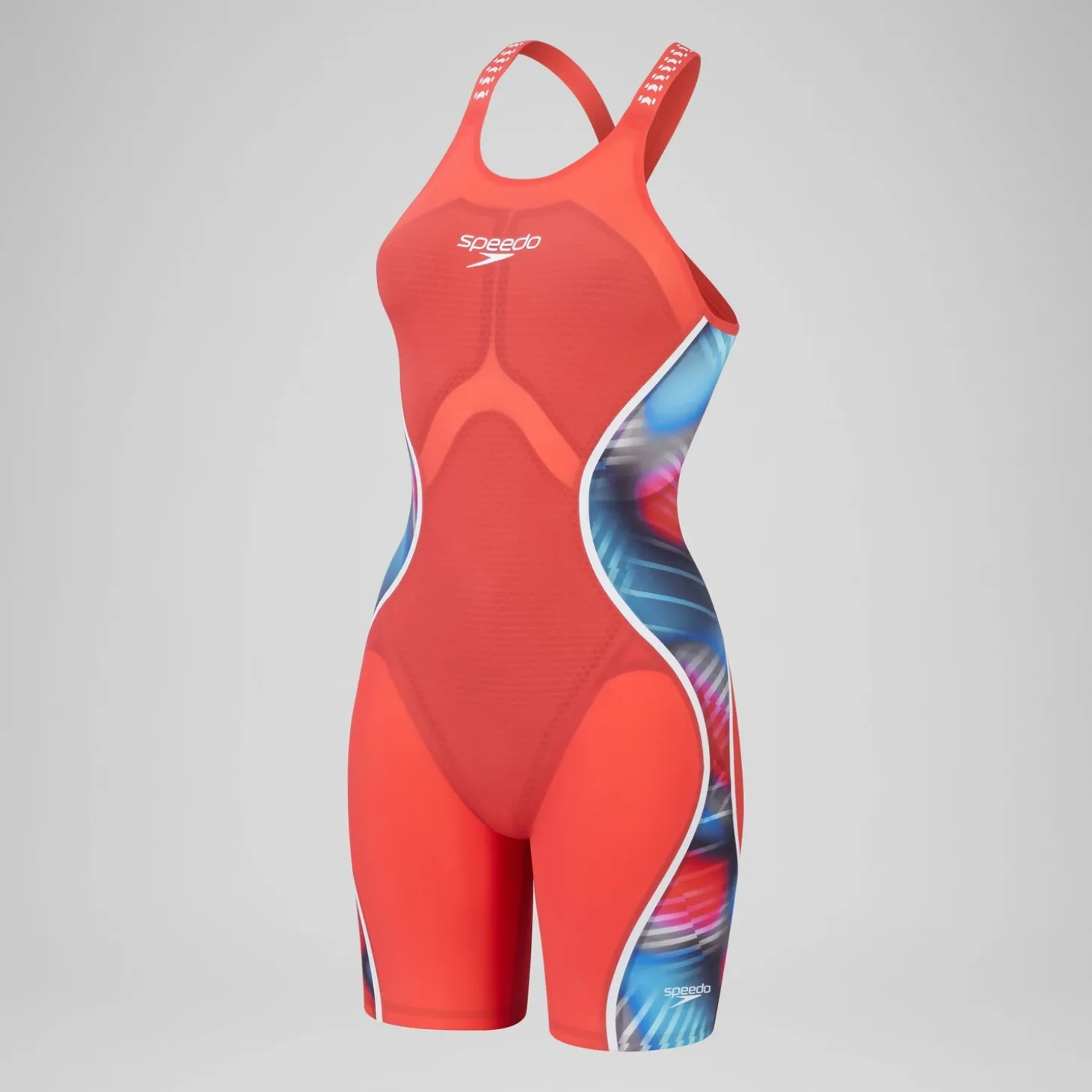 Combinaison partielle à dos ouvert - Fastskin LZR Pure Intent 2.0 pour Femmes Bleu/Rouge