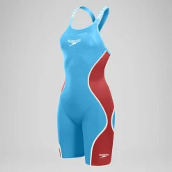 Combinaison partielle à dos fermé - Fastskin LZR Pure Intent 2.0 pour Femmes Bleu/Rouge