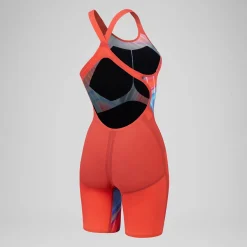 Combinaison partielle à dos ouvert - Fastskin LZR Pure Valor 2.0 pour Femmes Bleu/Rouge