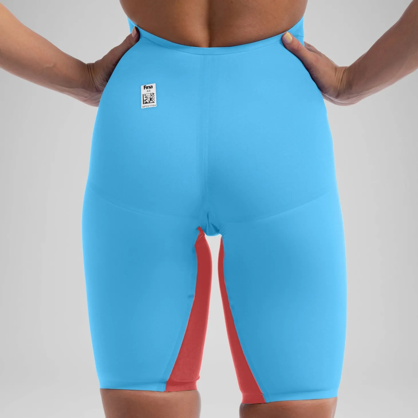 Combinaison partielle à dos ouvert - Fastskin LZR Pure Valor 2.0 pour Femmes Bleu/Rouge