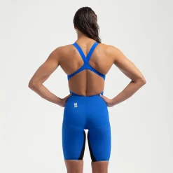 Combinaison partielle dos ouvert Femme Fastskin LZR Pure Valor 2.0 Bleu/Noir