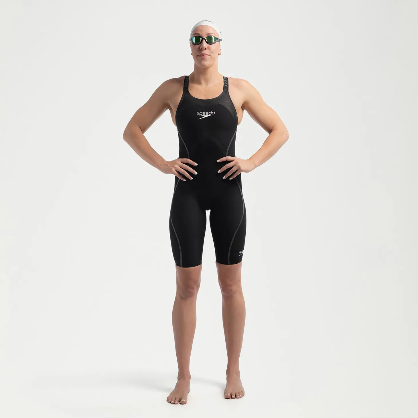 Combinaison partielle dos fermé Femme Fastskin LZR Pure Intent 2.0 Noir/Irisé