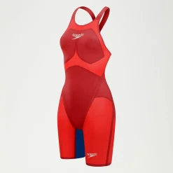 Combinaison partielle dos ouvert Femme Fastskin LZR Pure Valor 2.0 Rouge/Bleu
